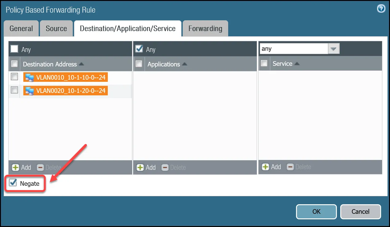 PBF: Trust to Cloudflare WAN via tunnel.2 - Destinations