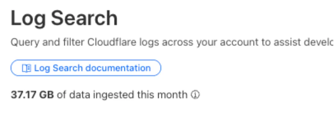 Usage display in the dashboard